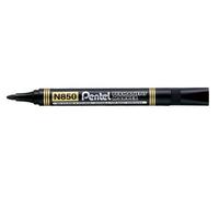 10 x Pentel N850 marqueur permanent Pointe ogive Encre noire