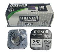 10 x Pile original Maxell 362 SR721SW 1.55 V pile bouton oxido Argent Maxell ag-11