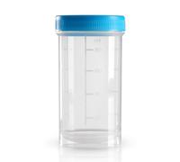 10 x plastique Boîte 100 ml/pathogefäss/échantillon Boîte avec Couvercle à visser Bleu