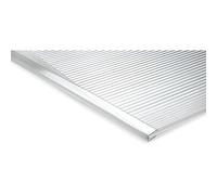 10 X POLYCARBONATE TRANSPARENT H.CM 200 S.MM 10 PROFIL TERMINAL U FEUILLE ALVÉOLAIRE