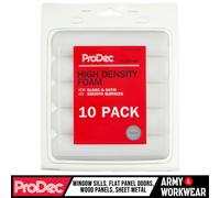 10 X ProDec 15.2cm Haute Densité Mousse Mini Rouleau Peinture Recharges Gloss /