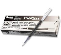 Pentel Recharge LRN5 pour stylo gel EnerGel 0,5 mm pointe aiguille – 10 recharges Bleu
