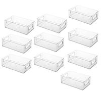 10 X Réfrigerateur Organiseur Empilable Rangement Réservoir Tiroir