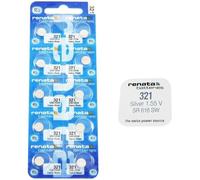 10 X véritable Renata 321 SR616SW Suisse fait poignet montre faible vidange Argent oxyde 1.55V batterie batteries - partie de la gamme d'accessoires de Crazy4fones