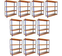 10 x S-Rax Rayonnage de garage Rayonnage industriel Rayonnage d'atelier Rayonnage de stockage Rayonnage pour charges lourdes