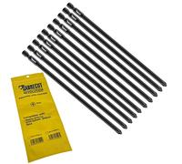 10 x SabreCut SC177PH2_10 177mm PH2 compatible avec DFR750 DFR750RME BFR750 6844 P-67804 Tournevis pour cloisons sèches assemblé à alimentation automatique Embout de Phillips à une extrémité No.2
