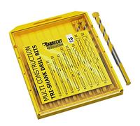 10 x SabreCut SCRMCT001 4mm 5mm 5,5mm 6mm 6,5mm 7mm 8mm 10mm Tri Shank Ultra Durable Longue durée de vie Marteau perforateur à pointe en carbure Multi Construction Forets