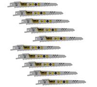 10 x SabreCut SCRS644D_10 150 mm 6 TPI S644D Lames de scie sabre à coupe rapide pour bois compatibles avec Bosch Dewalt Makita et bien d'autres