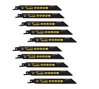 10 x SabreCut SCRS922BF_10 150mm 14 TPI S922BF Lames de scie sabre alternative pour coupe rapide du bois et du métal compatibles avec Bosch Dewalt Makita et bien d'autres