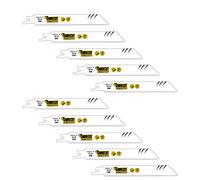 10 x SabreCut SCRS922HF_10 150 mm 10 TPI S922HF Coupe rapide du bois et du métal Lames de scie sabre compatibles avec Bosch Dewalt Makita et bien d'autres