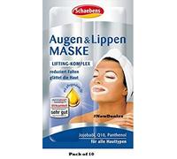 10 x Schaebens Masque pour Yeux et Lèvres (10 Sachets de 4 x 1,5 ml pour 40 applications)