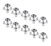 10 x So-Tech® Crochet Triple Pivotant sous Plafond Chromé Patère Panteau Portemanteau
