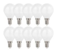 10 x Spectrum Ampoule LED Filament Forme Goutte 5,5W=60W E14 Mat 610lm 827 2700K