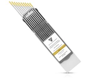 10 x STAHLWERK TIG Electrodes de soudage au tungstène 2,4 x 175 mm WL15 or Sans thorium - aiguilles TIG universelles pour acier acier inoxydable aluminium cuivre 10 pcs