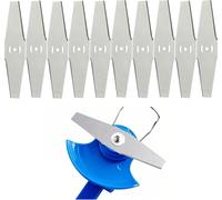 10 x Stainless Steel Replacement Blades for Lawnmower,Edging Cutter,Mini Lawn Mower,Sharp Metal Blade Compatible with Electric Mowers,Garden Accessories