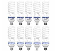 10 x Studio Photo Ampoule 150W 5500K Ampoule Softbox Parapluie E27 Ampoule Lumière du Jour Vidéo FluoCompacte 220V Photographie Lampe à Economie d'Energie pour Eclairage Quotidienne