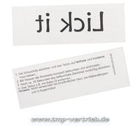 10 x Tattoo Lick It - tatouage vilain