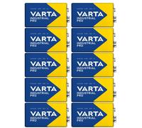 10 X Varta 9V-Bloc 4022 Pro Industriel Alcalin E-Bloc 6LR61 Pile En Vrac