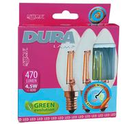 10 XJEU LED 3 BOUGIES 4W E14 L470-2700K CHAUDE