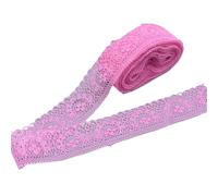 10 Yards Beautiful Lace Ribbon Tape 40MM Trim DIY Embroidered For Sewing Decoration Fabric(Rose Red)