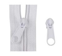 10 Zipper curseur pour fermeture éclair Sans Fin 3 mm spirale # 101 Blanc