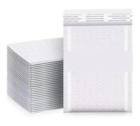 100/10 enveloppes à bulles imperméables en mousse, pochettes d'expédition en plastique auto-adhésives, organisateur d'emballage(50PCS,11x11cm)