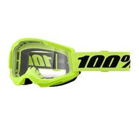 100% Masque Strata 2 - Verre clair CAT0 - Vert / Néon jaune