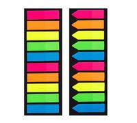 100/120 étiquettes colorées en PET, étiquette adhésive inscriptible, marqueur de page repositionnable, bandes de surligneur de texte pour classeur, notes adhésives PET inscriptibles