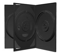 100 (2 x 50) Pochettes à CD DVD 3 Compartiment de 3 Boîte de Rangement de DVD Noir