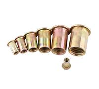 100/20 Pcs M10 Rivet Plat Rivnut Bride En Acier Au Carbone Pour Fixation Métal Plastique Bois