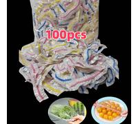 100/200/500/1 pièce Film étirable coloré, auto-scellant élastique, convient pour la conservation des aliments, adapté pour couvrir les bols et les assiettes, usage domestique, couvre-aliments, accesso