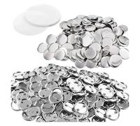 100/200 ensembles de pièces de fabricant de boutons d'épingle de badge en métal 25-75MM, bricolage vierge for l'artisanat d'art rendant Compatible et multi-usage(200 Pcs,50mm)