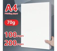100/200 feuilles de papier à copier, fournitures scolaires et de bureau, blanc pur, papier d'impression A5/A4, origami étudiant, papier à copier 70g, impression de factures et écriture manuscrite, imp