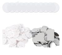 100/200 pièces de boutons de badge vierges, pièces de jeu de badges à broches DIY for fournitures de machine de presse à badges 25/32/37/44/58 mm compatibles et multi-usages(100pcs,32mm)