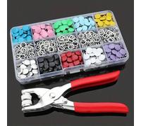 100/200 pièces Kit d'outils d'installation de boutons métalliques, pinces en acier inoxydable, pinces à sertir manuelles, convient pour l'artisanat DIY, les vêtements, les chapeaux, les sacs, les bout
