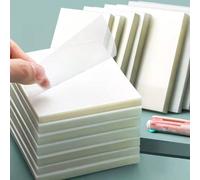 100/200 pièces Notes adhésives transparentes, blocs-notes minimalistes auto-adhésifs, notes adhésives semi-transparentes imperméables, convient pour l'annotation de livres et la tenue de journal, note
