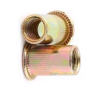 100 / 20Pcs M3-M12 Acier au Carbone Fileté Plat Rivet écrou Bride Rivnut Attache Nutsert(M8/20pcs)