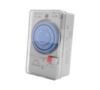 100-240VAC 50-60Hz TB118N Interrupteur de Minuterie MéCanique sur Rail DIN éTanche avec Couvercle de Protection en Plastique Transparent Batterie