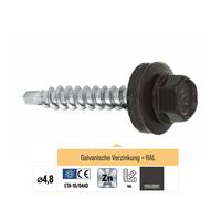 100-250 pcs vis à tôle trapézoïdale vis de perçage auto-perceuses toit...