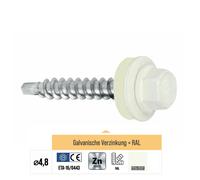 100-250pcs vis de tôle trapézoïdale vis de perçage auto-perceuses toit...