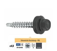 100-250pcs vis de tôle trapézoïdale vis de perçage auto-perceuses toit...