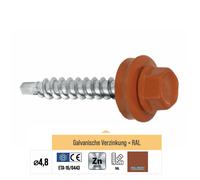 100-250pcs vis de tôle trapézoïdale vis de perçage auto-perceuses toit...