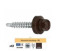 100-250 pcs vis à tôle trapézoïdale vis de perçage auto-perceuses toit...
