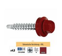 100-250 pcs vis à tôle trapézoïdale vis de perçage auto-perceuses toit...