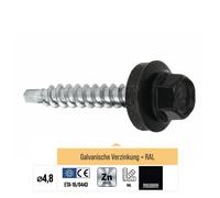 100-250 pcs vis à tôle trapézoïdale vis de perçage auto-perceuses toit...