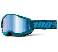 100% 26013500 Lunettes MX Unisex-Adult, Vert/Bleu, Taille Unique