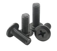 100/40/20 pièces M4-M8 noir en acier au carbone croix encastré hypoténuse vis à tête plate boulon vers le bas des meubles latéraux(M4x30mm (100pcs))
