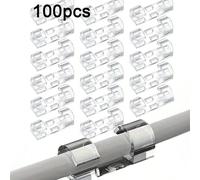 100/40 pièces Attaches de câble adhésives transparentes - Organisateurs de câbles en plastique durable, prise ferme, peuvent être installés discrètement sous les bureaux ou sur les murs, convient pour