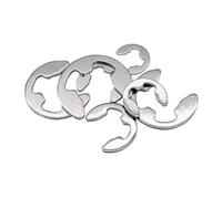 100-400 pièces M2 M3 .5 M4 M5 M6 M7 M8 316 acier inoxydable arbre bague de retenue rondelle externe E Clip Circlip(M5-500pcs)
