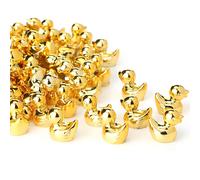 100/50/20/10/5/1 pièce Mini Statue de Canard Doré, Figurine de Canard Doré, Décoration de Micro-Paysage, Décoration de Gâteau de Maison de Poupée, Plante en Pot, Artisanat DIY, Faveur de Fête, Sculptu